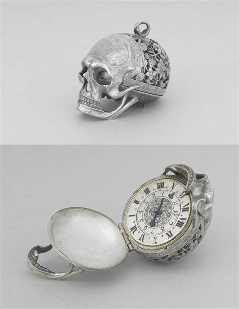 17th century silver skull watch replica|skull watch; form watch; watch.